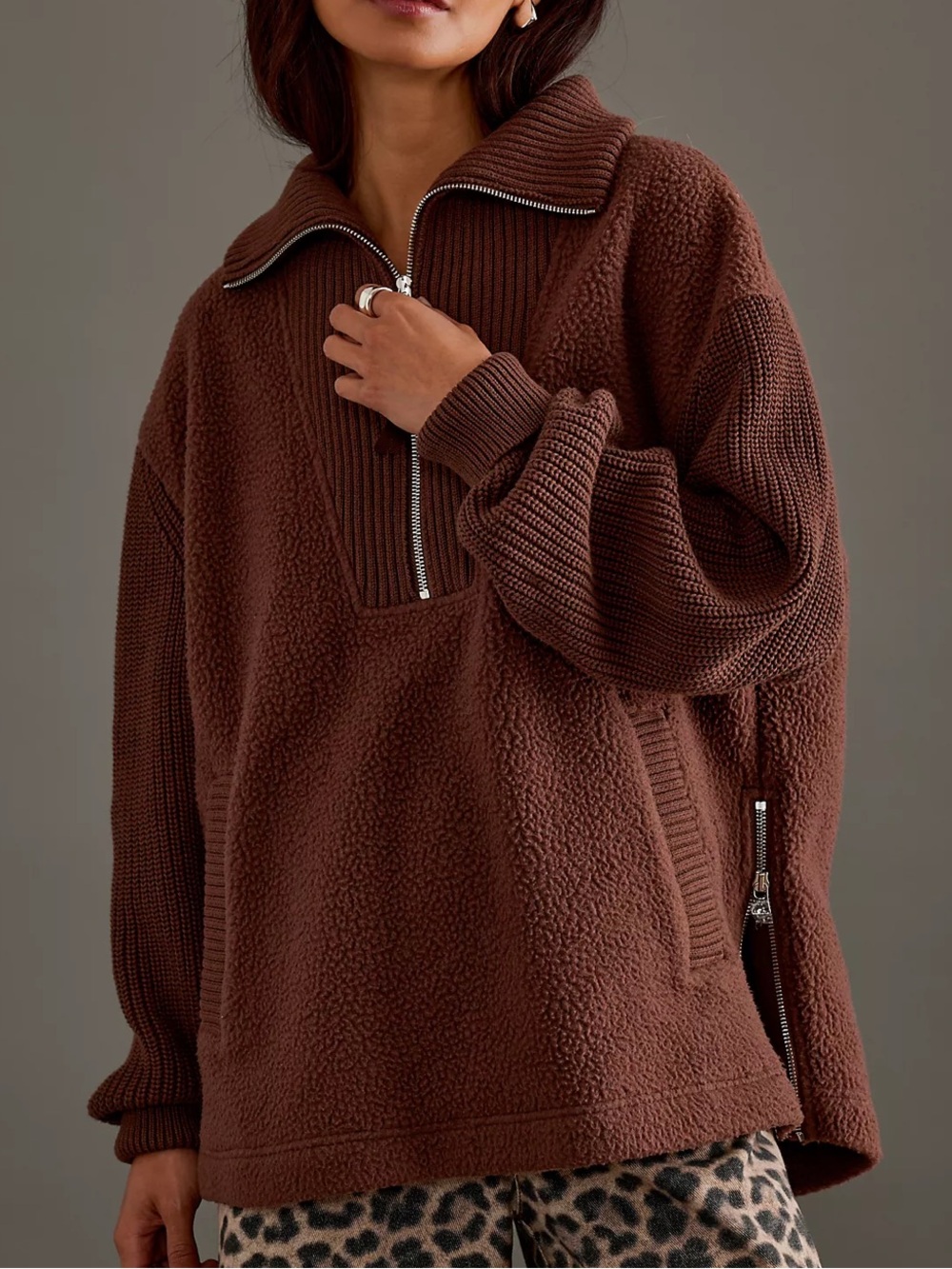 Varley Theresa Half-Zip Sherpa Pullover Fleece